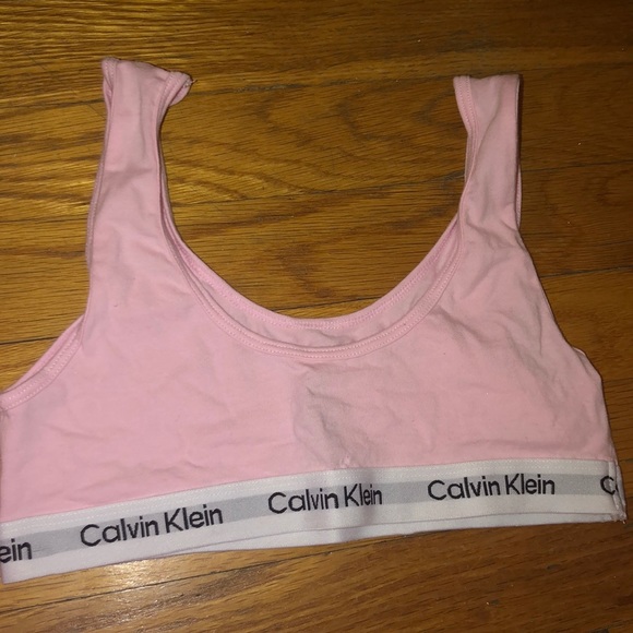 pink calvin klein bralette - Picture 2 of 3